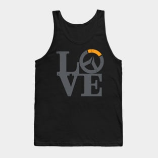 Love of Gaming Retro Vintage Love Logo Parody Gift For Gamers Tank Top